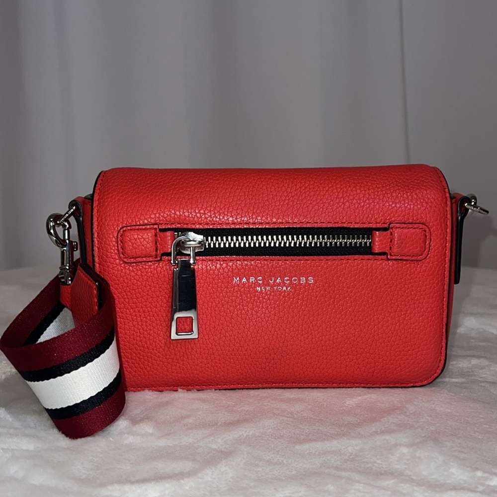 Marc Jacobs Leather Gotham Small Bag Crossbody Geranium
